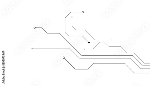 Technology connection digital data and big data concept with a circuit