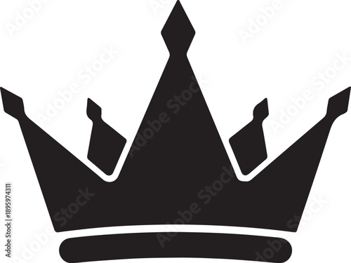 Crown Silhouette vector icon