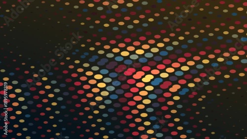 Creating a Dynamic Light Pattern in Colorful Dots Background