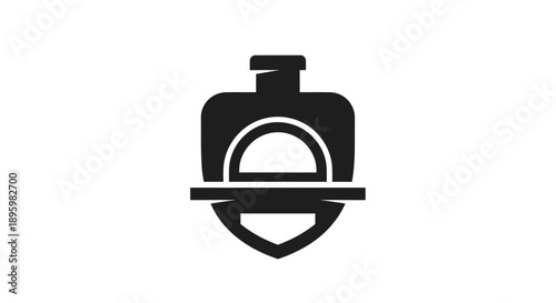 Shield shaped oven logo
