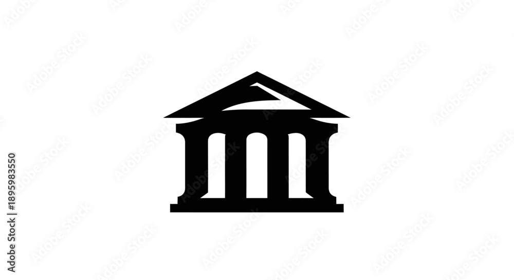 Naklejka premium Classical Building Icon