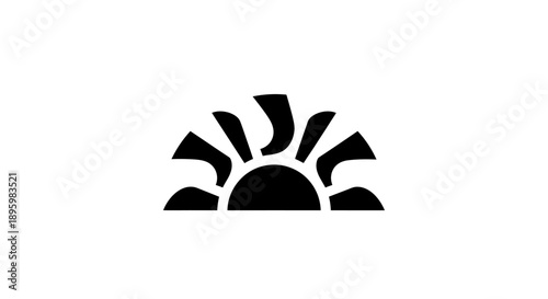 Abstract Sun Rays Logo