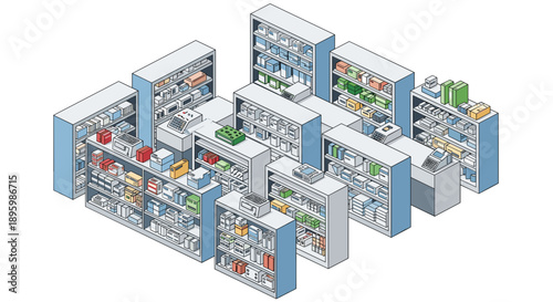 Detailed 3D Model of Laboratory Equipment.