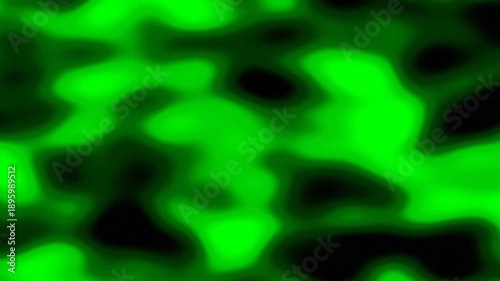 Observing Abstract Green and Black Blurred Shapes in Fluid Motion