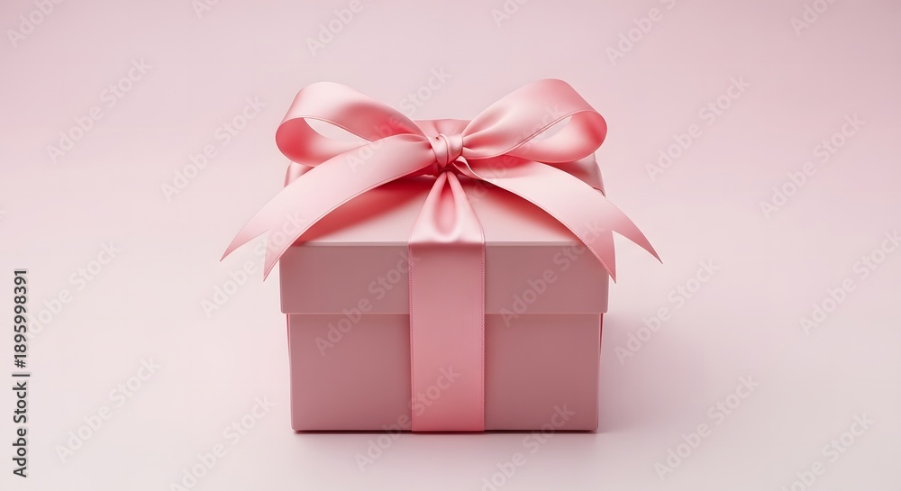 Obraz premium Pink gift boxes with ribbon beautifully wrapped presents gift giving ideas