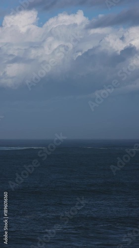 Belharra wave, one the highest of the world appearing at the basque coast next to Saint Jean de Luz; Basque Country.
