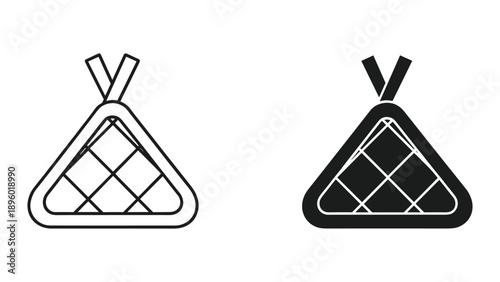 Teepee icon set with different styles
