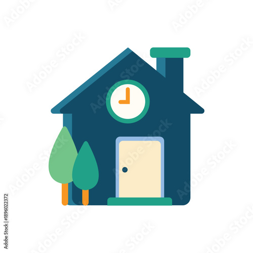 Home Study Time Illustration – Learning at Home
