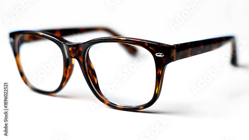 Retro-Chic Tortoiseshell Spectacles with Silver Accents in a Clean Studio Still Life.