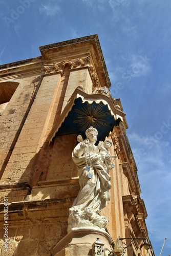 Statue of Our Lady of Mount Carmel in Mdina, Malta