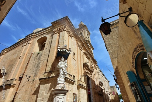 Statue of Our Lady of Mount Carmel in Mdina, Malta