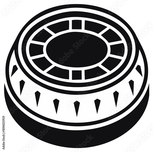 Gambling Wheel of Fortune for Games and Betting Entertainment