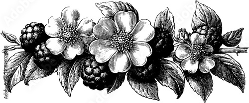 Ornate botanical ironwork grille pattern with vintage floral engraving