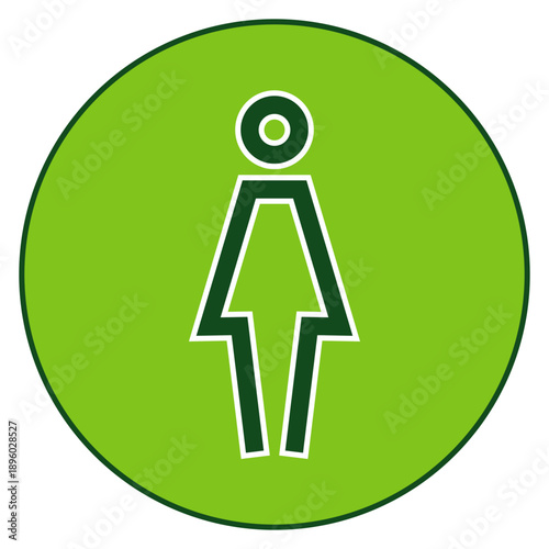 A sophisticated silhouette designed to track and represent female market influence and consumer behavior in high-end data visualizations