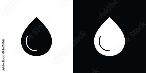 Water Icon Sheet Black And White