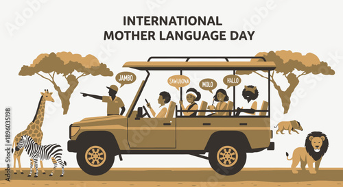 International Mother Language Day safari celebration.