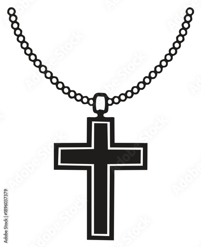 Christian Cross Pendant Necklace Religious Symbol of Faith Jewelry