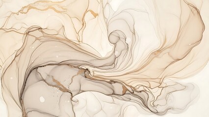 Abstract beige background with swirling patterns.