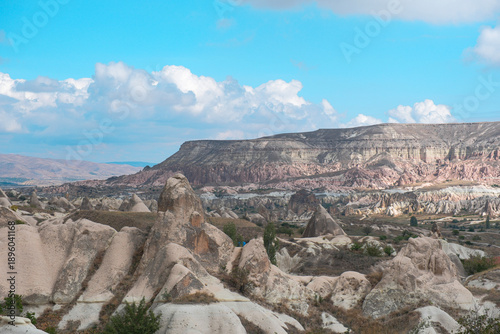 Photos Wide landscape view of Love Valley Trail in Goreme, Cappadocia, Turkey Türkiye,