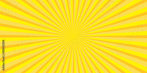 Yellow sunburst background pattern with radiant lines. Perfect for attention-grabbing designs  posters  promotional materials abstract art
