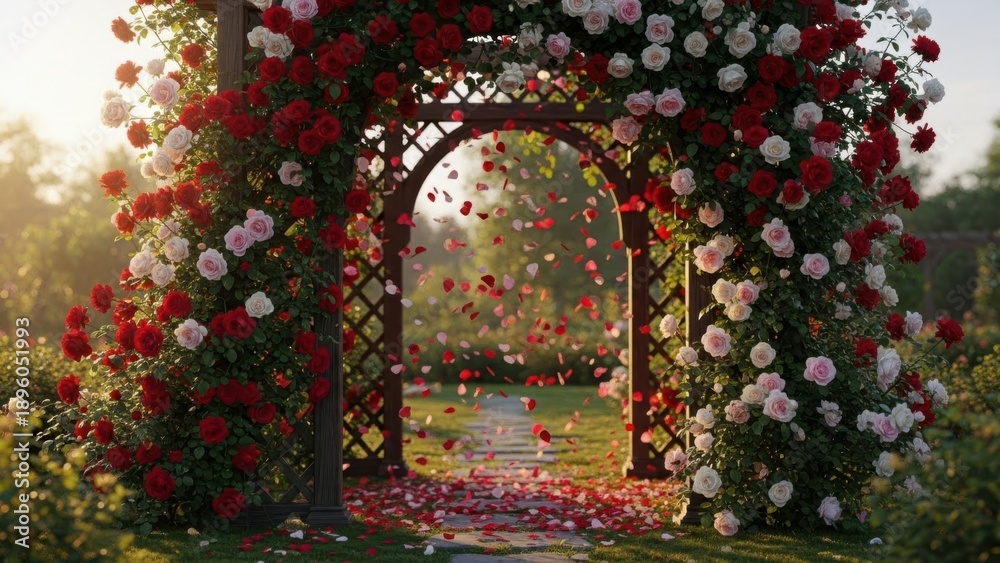 Fototapeta premium Enchanted rose archway