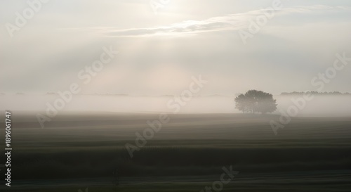 misty morning on the river