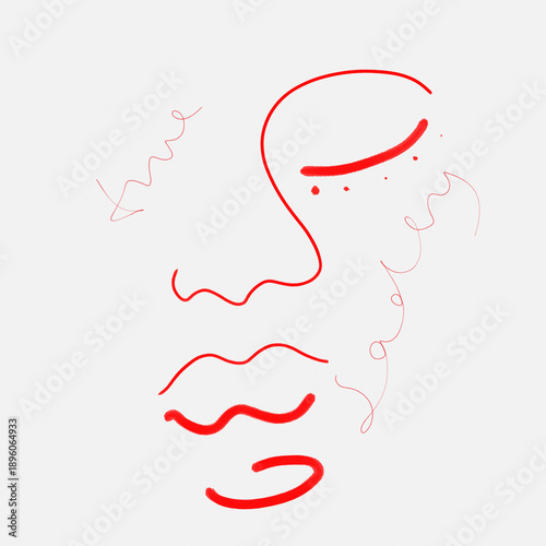 Sadly true face illustration
