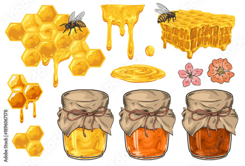 Different types of honey art