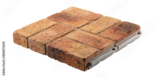 Interlocking brick tiles.