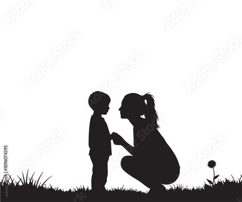A silhouette of a man proposing to a woman in a romantic outdoor setting