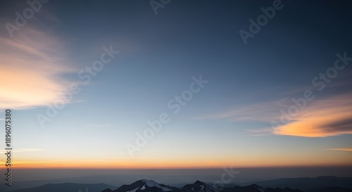 sunset in the mountains