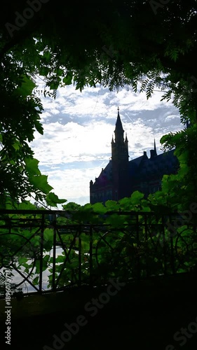 Peace Palace in The Hague, Netherlands