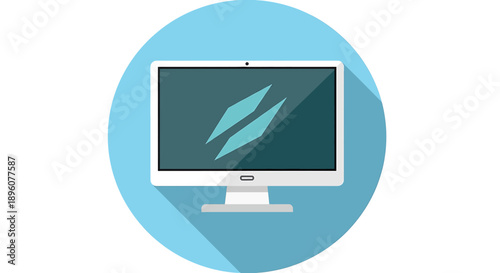 Computer monitor icon