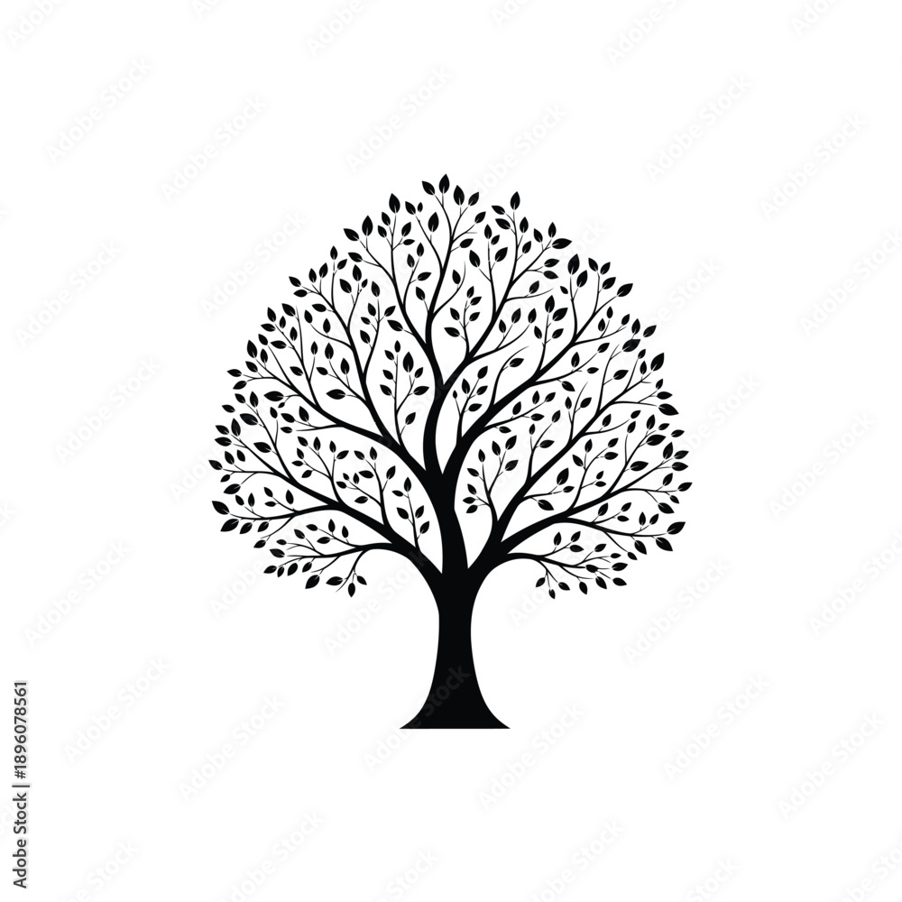 Obraz premium vector tree silhouette