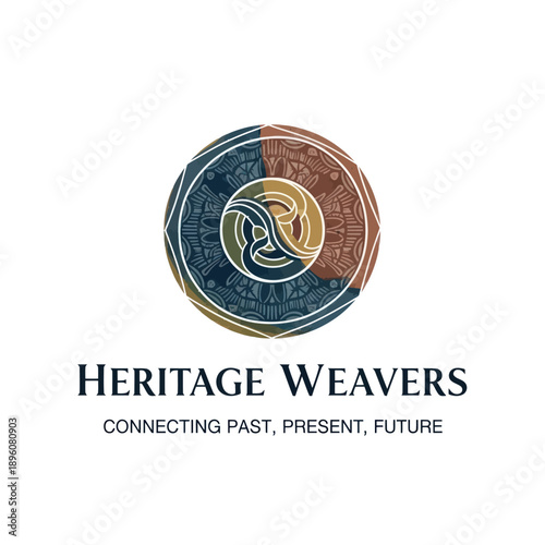 Heritage Weavers Logo Design Element Circle.