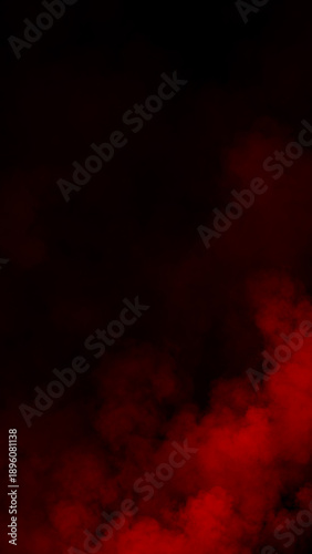 Konstfotografi Vertical abstract smoke misty fog on isolated black background
