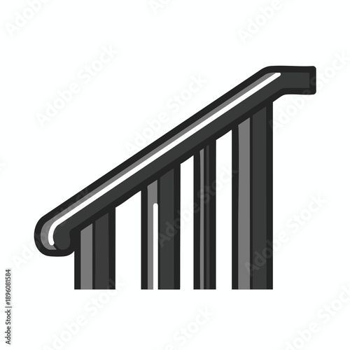 Metal Handrail Illustration