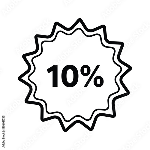 Ten Percent Off Sale Badge