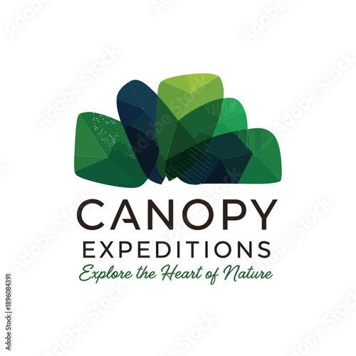 Canopy Expeditions Logo with Green Leaves.
