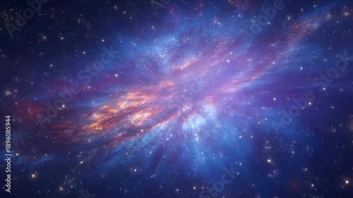 Stunning cosmic nebula with vibrant colors and swirling gases. Represents the beauty and mystery of the universe and space exploration
