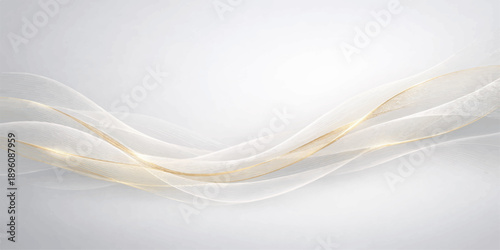 A futuristic white silk background featuring orange wave patterns and flowing curves in a sophisticated smoke motion design for a high tech wallpaper concept