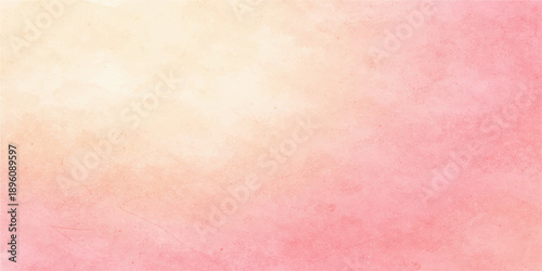Abstract pink watercolor background with textured vintage paper and soft pastel tones