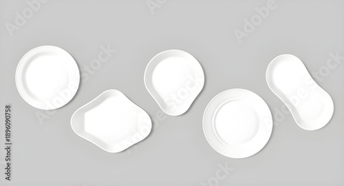 plate, dish, white, empty, ceramic, porcelain, tableware, dinnerware, kitchen, dining, serving, food, meal, round, clean, simple, minimal, modern, flat, icon, illustration, vector, symbol, graphic, de