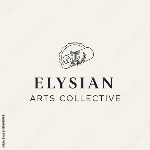 Elysian Arts Collective logo design element.