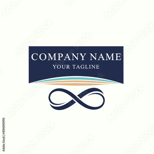 Infinity Symbol Logo Template Design Element.