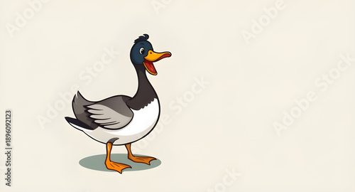 duck, bird, waterfowl, animal, wildlife, nature, pond, lake, river, water, swimming, floating, beak, feathers, wings, quack, cute, playful, cartoon, icon, vector, symbol, illustration, flat, minimal, 