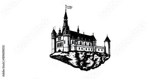 castle, fortress, tower, medieval, silhouette, building, architecture, stronghold, stone, historic, ancient, royal, kingdom, palace, battlement, turret, wall, moat, gate, spire, towerhouse, citadel, k