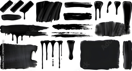 paint, stroke, brush, black, ink, smear, swash, streak, mark, texture, grunge, rough, artistic, art, abstract, creative, expressive, motion, dynamic, flow, fluid, bold, strong, dark, monochrome, minim