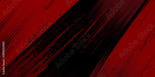sports background design with red and black accent colors with a dot texture pattern vector illustration modern eps10
