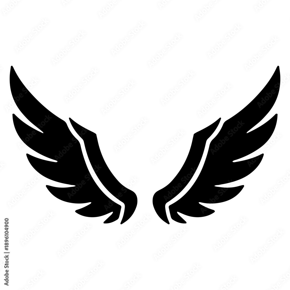 Fototapeta premium Wing icon. Simple wing vector icon